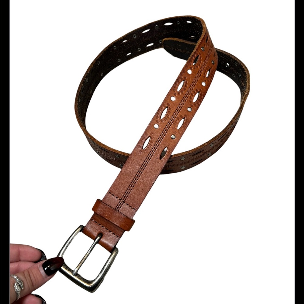 Men’s Carhartt Genuine Leather Brown Belt Size Medium